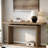 Simple Console Table With Clever Tabletop Design And Elegant And Lively Shape-2047549654