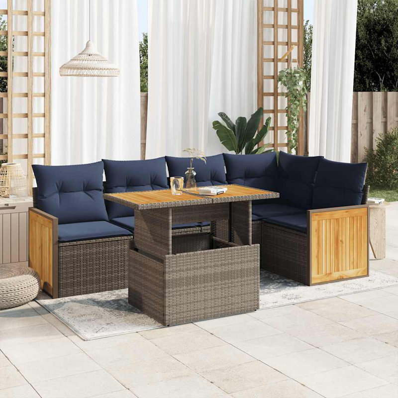 55cm Wide Patio Sofa with Cushions