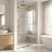 Elan E-Class 56-60" W x 76" H Sliding Frameless Shower Door with 3/8" Clear Glass-50553350
