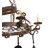 63" Long Neo 15 Light Pot Rack