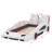 Race Car-Shaped Platform Bed With Wheels-1650053113