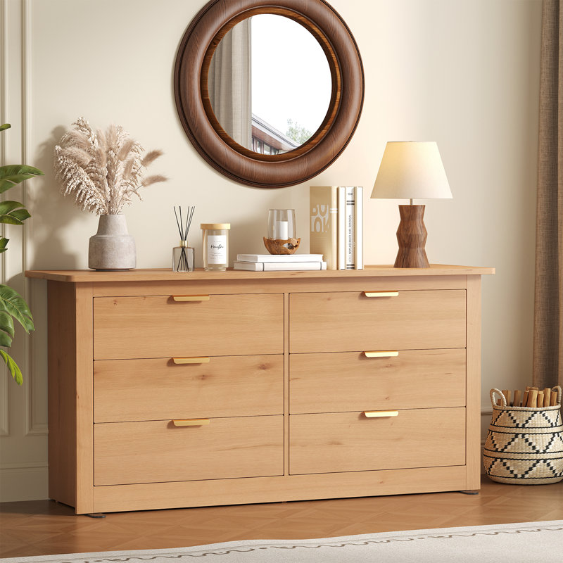 59" W 6 - Drawer Dresser, Wood