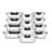 JoyJolt Fluted Glass Food Storage Containers with Leakproof Lids, Set of 12-93241397