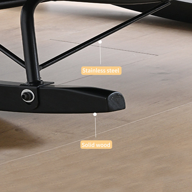 Chaise berçante ergonomique en flanelle