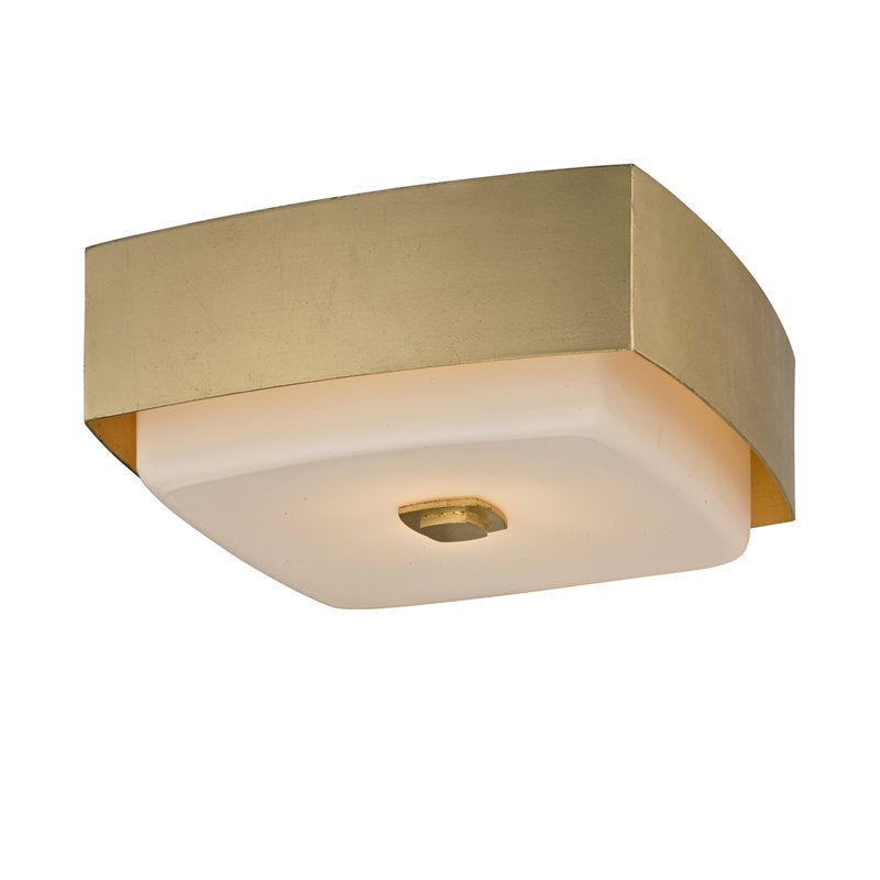 Allure 2-Light Flush Mount, Gold Leaf