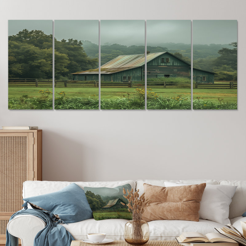 Ensemble de salon Hans - Barn Wall Art, H 32 po x l 80 po