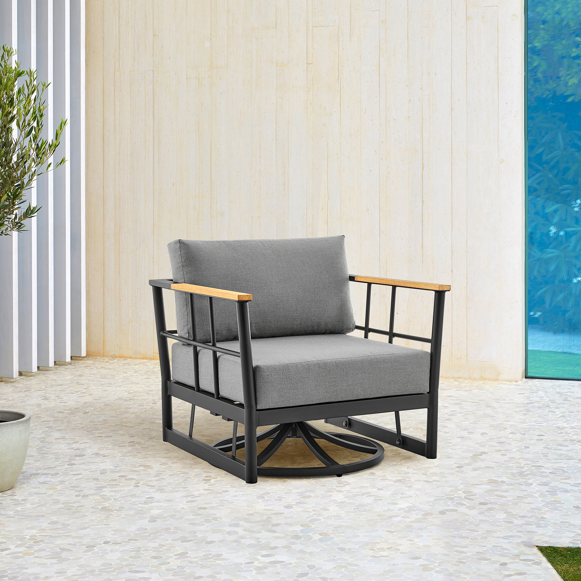 Aluminum patio on sale glider chairs