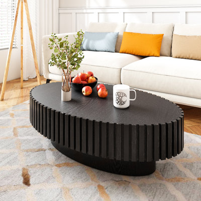 Table basse ovale