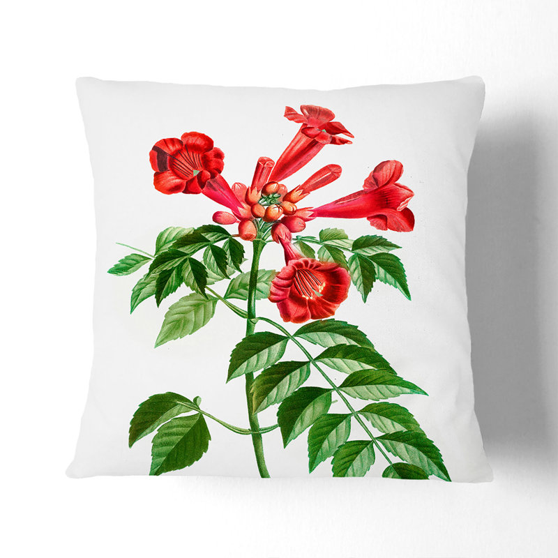 Square Throw Cushion, 40cm H x 40cm W x 15cm D, White
