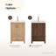 Meuble-lavabo simple autoportant de 23,6 po avec dessus en céramique Gela-88622996