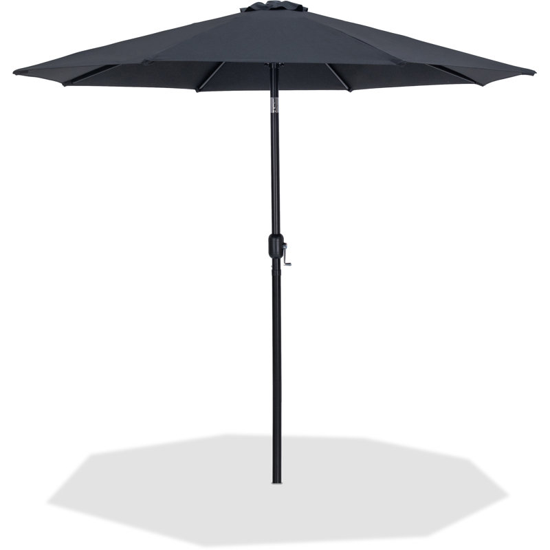 Parasols de patio en tissu Chavelle, Noir, Noir