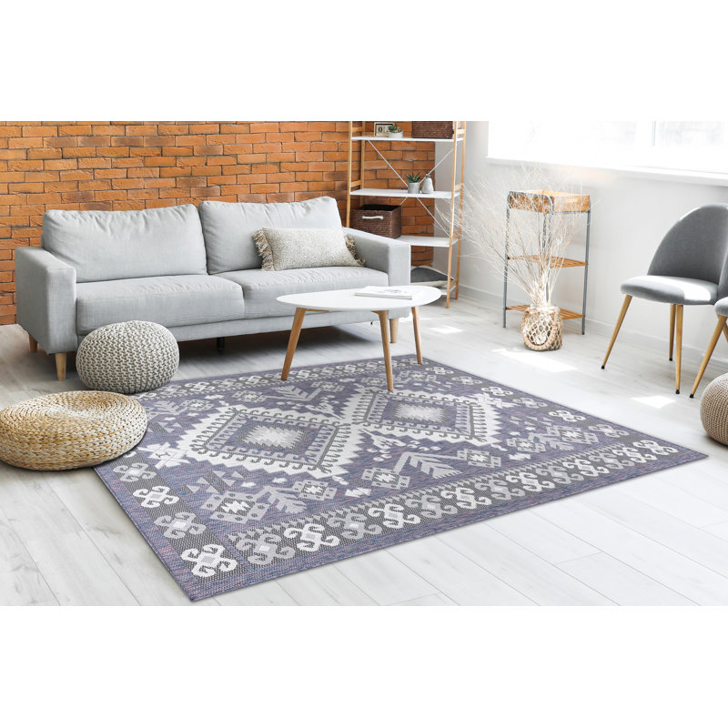 Chidima Southwestern Flatweave Area Rug, Rectangular 80 x 150cm