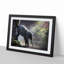 Mother Elephant Encouraging Baby in Abstract - Picture Frame Painting Print-55725148-55725154