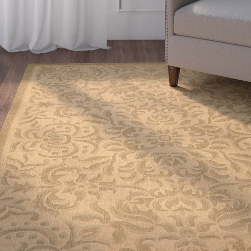 Tapis oriental intérieur / extérieur Herefordshire Performance, Rectangle 6 pi 7 po x 9 pi 6 po