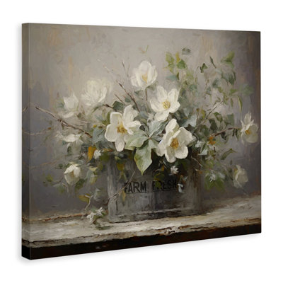 Country Farm Florals Canvas Wall Art by Ramona Murdock