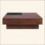 TABLE BASSE DE RANGEMENT EN BOIS D'ACACIA