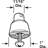 1 in., Black, Rubber, Replacement Tips for Drop Down Door Holders