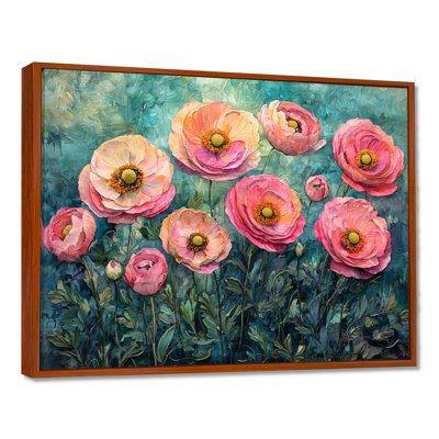 Summer Symphony Of Ranunculus Field I - Ranunculus Wall Art Decor