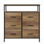 Hutton Iron 80 cm W Chest of 6 Drawers-1957544478