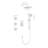 Shower System With Shower Head, Hand Shower, Slide Bar, Bodysprays, Shower Arm, Hose, Valve Trim, And Lever Handles-122404618
