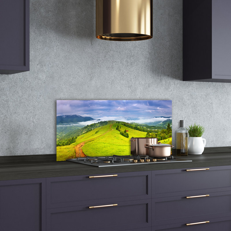 50cm W x 100cm L Glass Peel and Stick Panel
