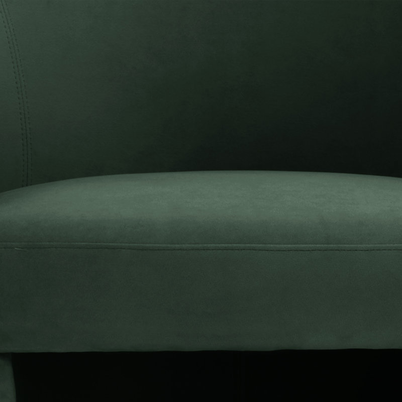 Jessie Accent Chair, Dark Green  Velvet