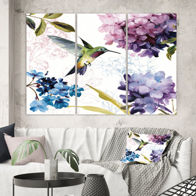 «Spring Nectar Square II», impression multi-pièces sur toile