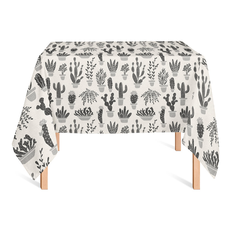 Nappe Houseplants On Linen Green 2, Noir