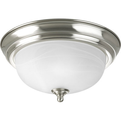 Alabaster Glass Flush Mount Light
