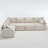 Modular Sectional Sofa Set Convertible L - Shaped 5 - Seat Reversible Rolled Arms Soft-617638740