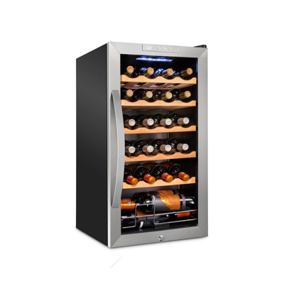 Schmécké 24 Bottle Compressor Wine Cooler Refrigerator w/Lock - Large Freestanding Wine Cellar