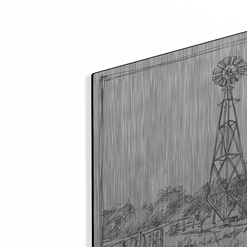 «Farm Sketch II» par Ethan Harper, H 12 po x l 16 po