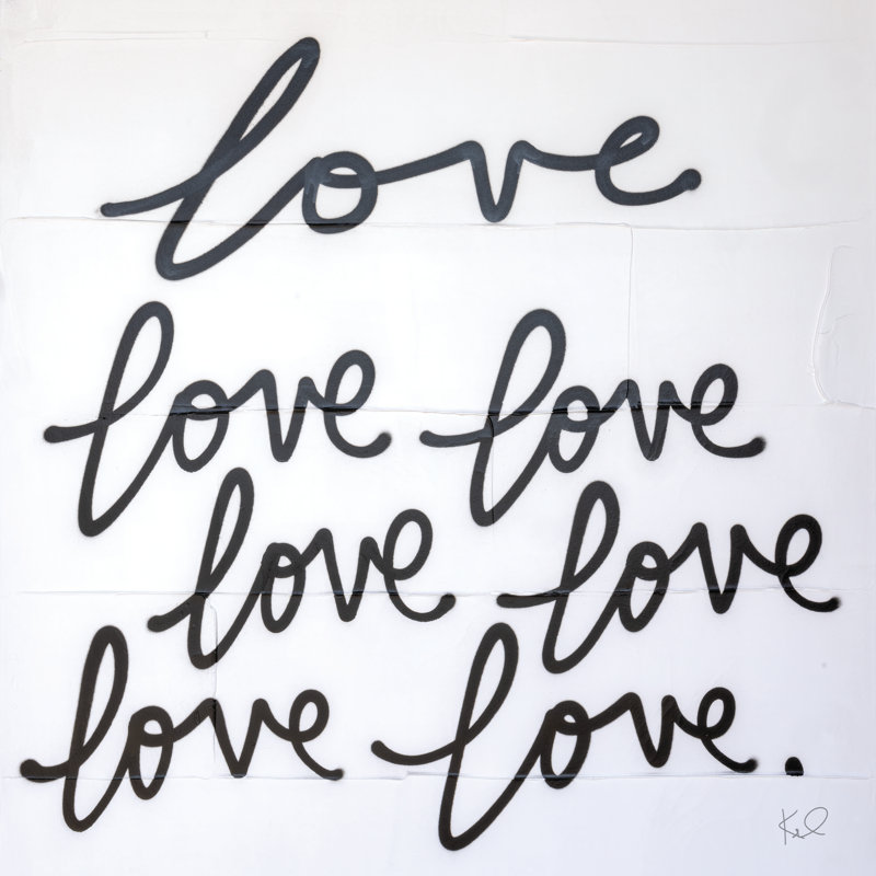 «Love Times Seven» par Kent Youngstrom, photographie, H 36 po x l 36 po, Toile tendue
