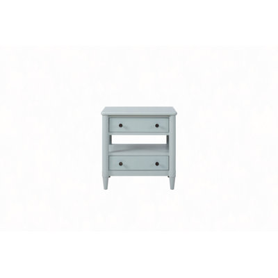 Nightstand, Open Nightstand With 2 Drawers