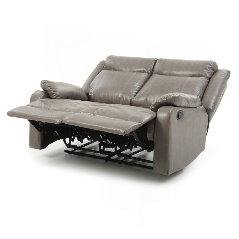 Causeuse contemporaine rembourrée grise, Gris