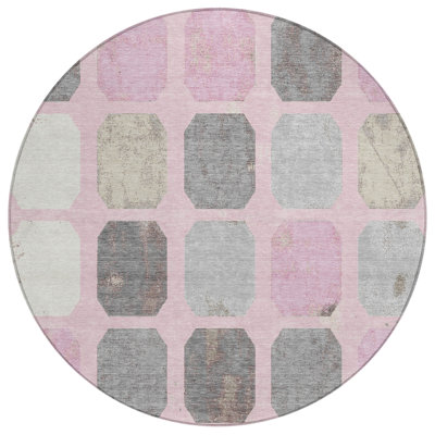 Machine Washable Indoor/Outdoor Chantille ACN2182 Geometric Rug