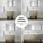 Rustique 30 po Meuble-lavabo large pour la salle de bain avec comptoir en quartz blanc, robinet et surface de miroir l 28 po x P 20-1765742159