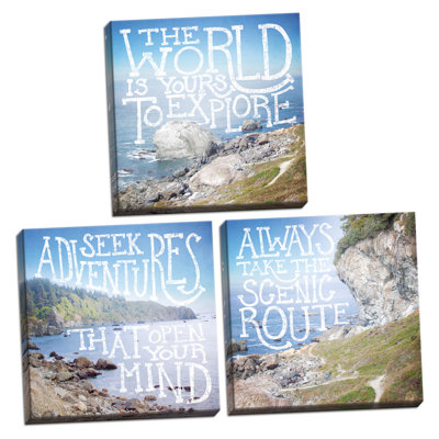 " Coastal Adventures II, Coastal Adventures III And Coastal Adventures IV " 3 - Pieces