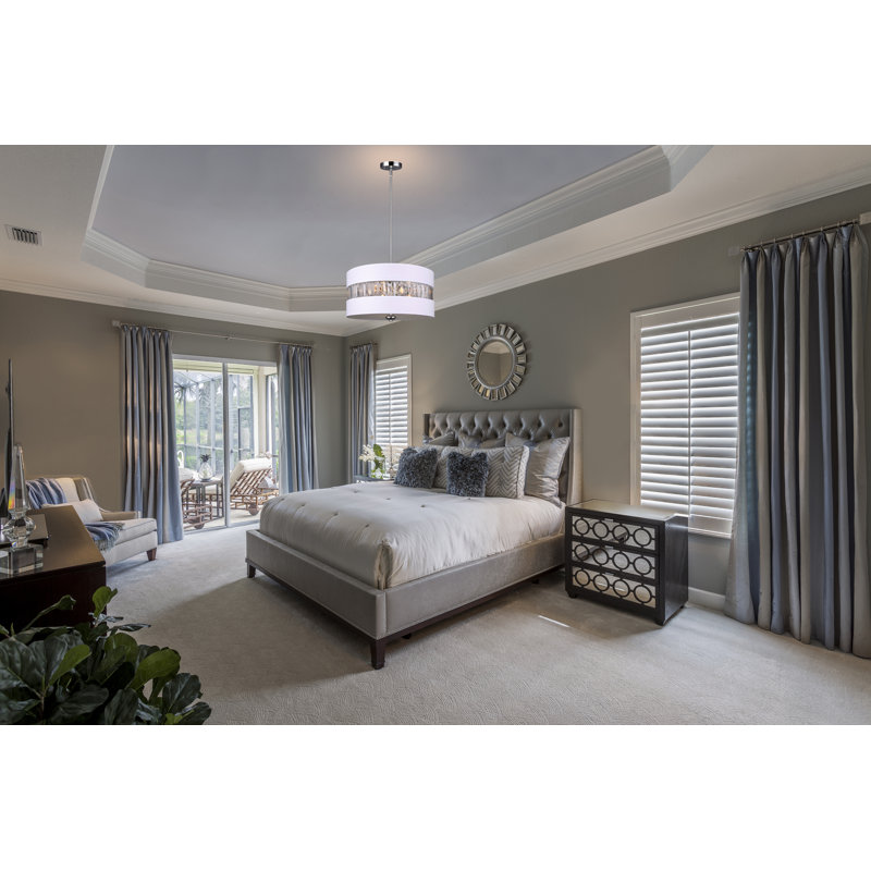 Zak 3 - Light Dimmable Drum Chandelier