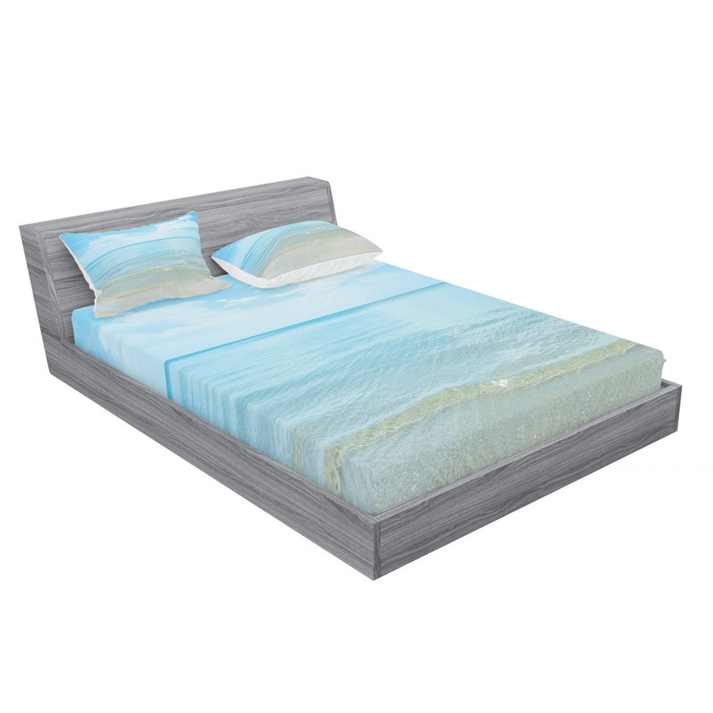 Microfiber Sheet Set, Queen Sheet Set with Fitted Sheet