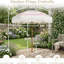 Parasol de terrasse bohémien à franges, 6,5 pi, noir noble (base non incluse)-2077714144