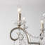 Lustre traditionnel 8 lumières 32,3 "de style bougie avec détails en cristal 8