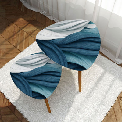 Ensemble de 2 tables basses gigognes Triangle