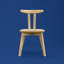 Chaise en bois massif H 32,8 po-121600690