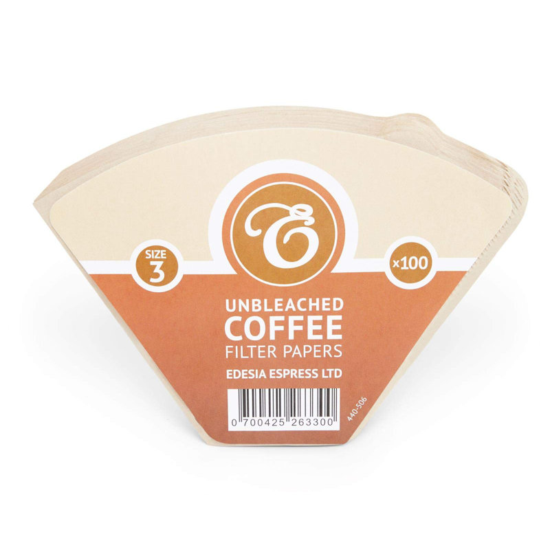 1500 Size 3 Brown Coffee Filter Paper Cones – Commercial Use