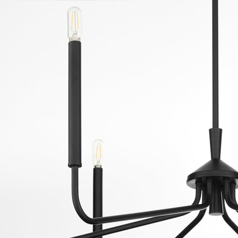 Adlea Chandelier, Matte Black