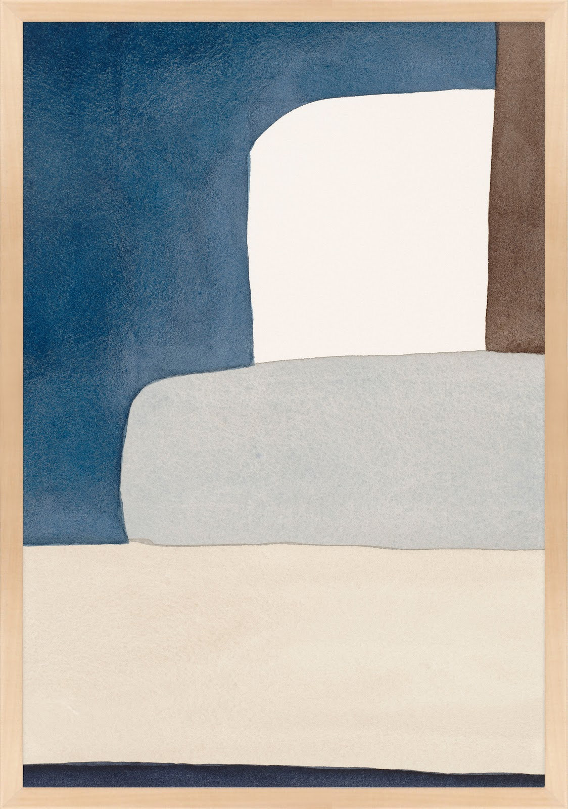 Distant Blue by Julia Balfour, Maple, 21" W x 30" H