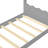 Twin House Floor Bed With Support Slats, Solid Wood House Bed Frame For Kids, No Box Spring Needed And Opening Constructure, Gray-947451818-947451812
