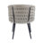 Weather - , , Outdoor Chairs, Beige Rope, Khaki Cushion, Patio Use Modern, Comfortable, Metal, Cushion-1065032178