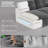Modular 3-seat Cloud Sectional Sofa With 27.6“ Extra Deep Seats, 111”w Reversible Couches For Living Room-823328272